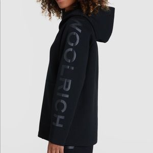 Woolrich coated hooded sweatshirt with zip